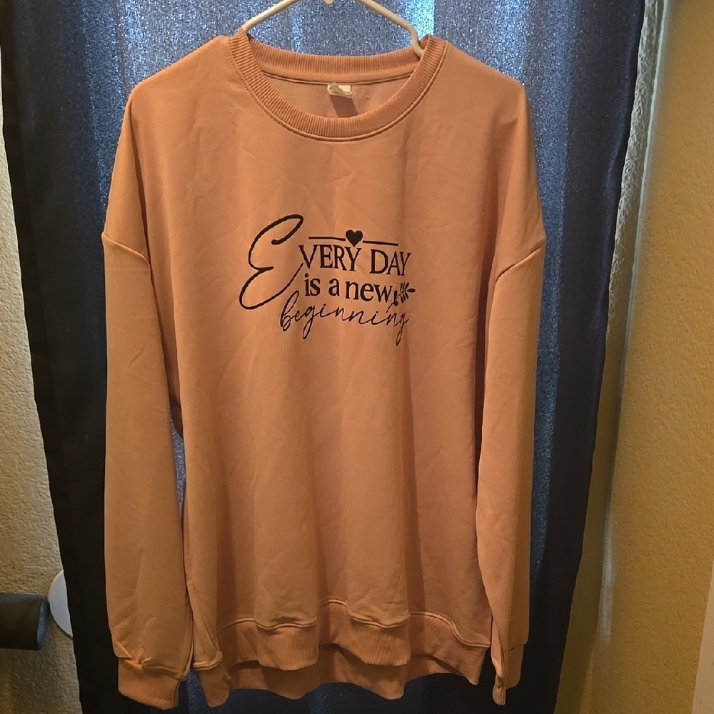 Peach Graphic Sweatshirt